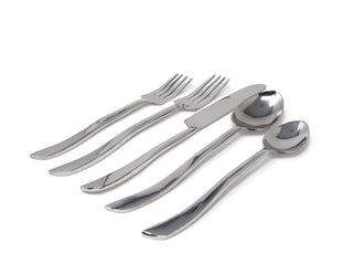 20 Pc Flatware Set with Swiveled Handles - Service for 4 - Dishwasher Safe
