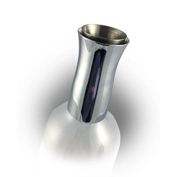 Vagnbys® 7-1 Stainless Steel Wine Decantiere with Borosilicate Glass Carafe – 0.9L