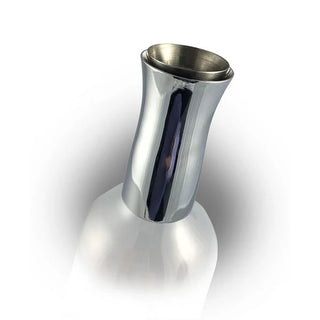 Vagnbys® 7-1 Stainless Steel Wine Decantiere with Borosilicate Glass Carafe – 0.9L