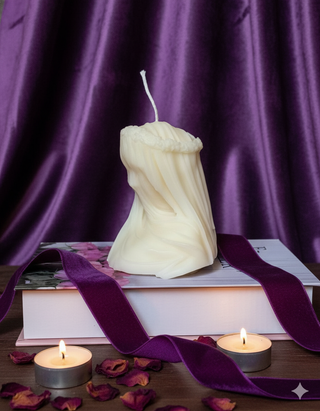 Large Veiled Lady Sculpture Candle