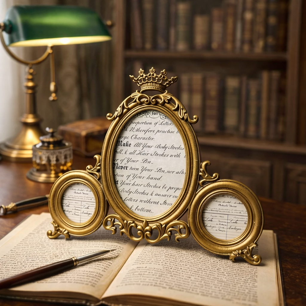 Vintage-Inspired Retro Decorative Picture Frame