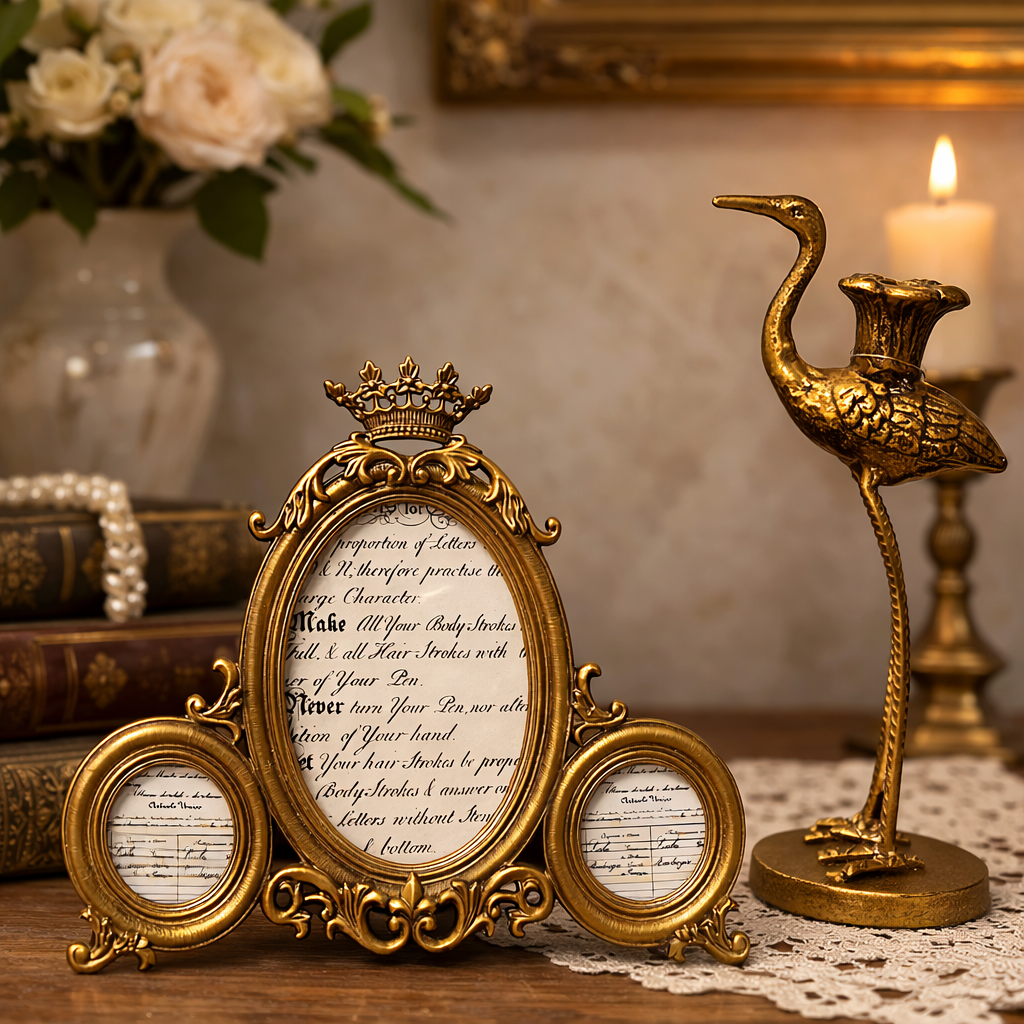 Vintage-Inspired Retro Decorative Picture Frame