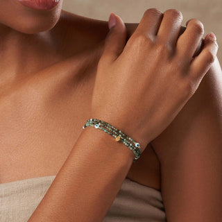 Emerald Triple Wrap Bracelet – Captivating Spirit