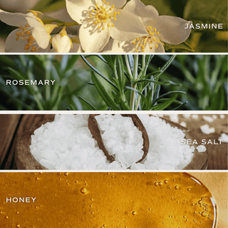 Wildflowers and Salt Soy Patterned Candle - Clear Jar - 9 oz