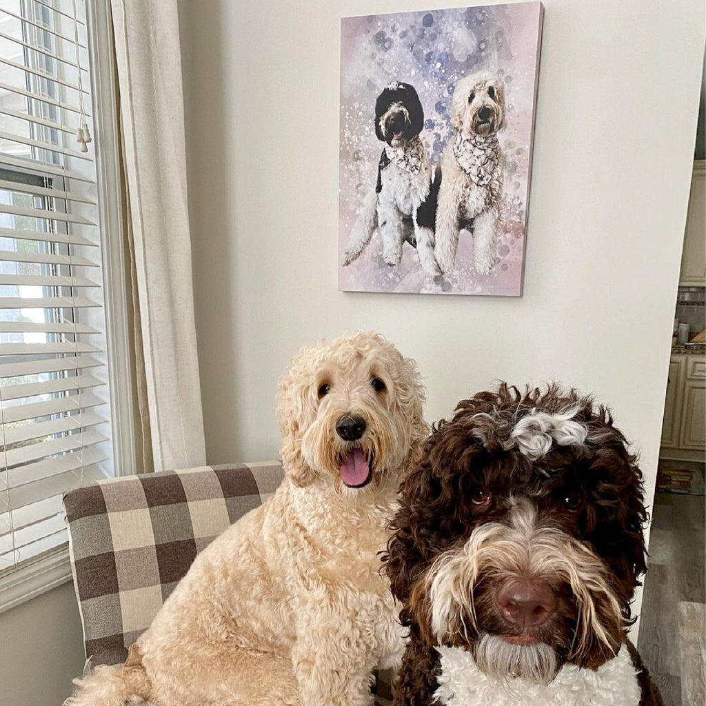 Dog Watercolor Portrait Sign