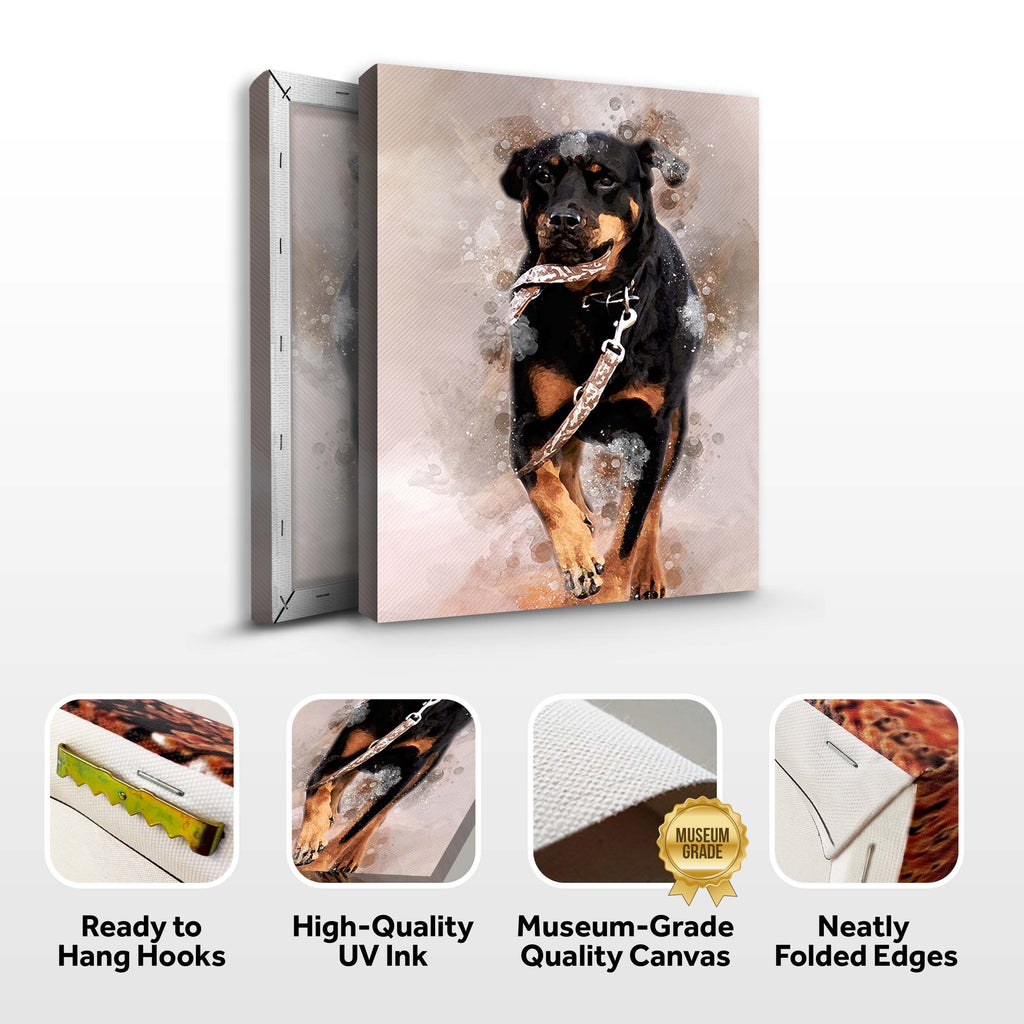 Dog Watercolor Portrait Sign