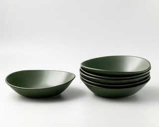 HAAND Ripple Pasta Bowl – Handcrafted Porcelain Serving Bowl