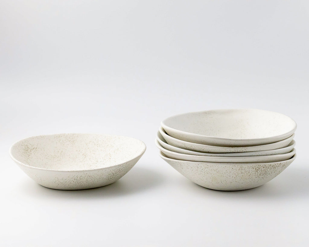 HAAND Ripple Pasta Bowl – Handcrafted Porcelain Serving Bowl