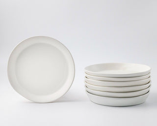 HAAND Skali Salad Coupe Plate – Handcrafted Porcelain Salad Plate