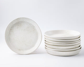 HAAND Skali Salad Coupe Plate – Handcrafted Porcelain Salad Plate