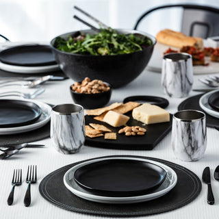 Cambridge Poet Black Satin 20-Piece Flatware Set, 18/0 stainless steel (view 7)