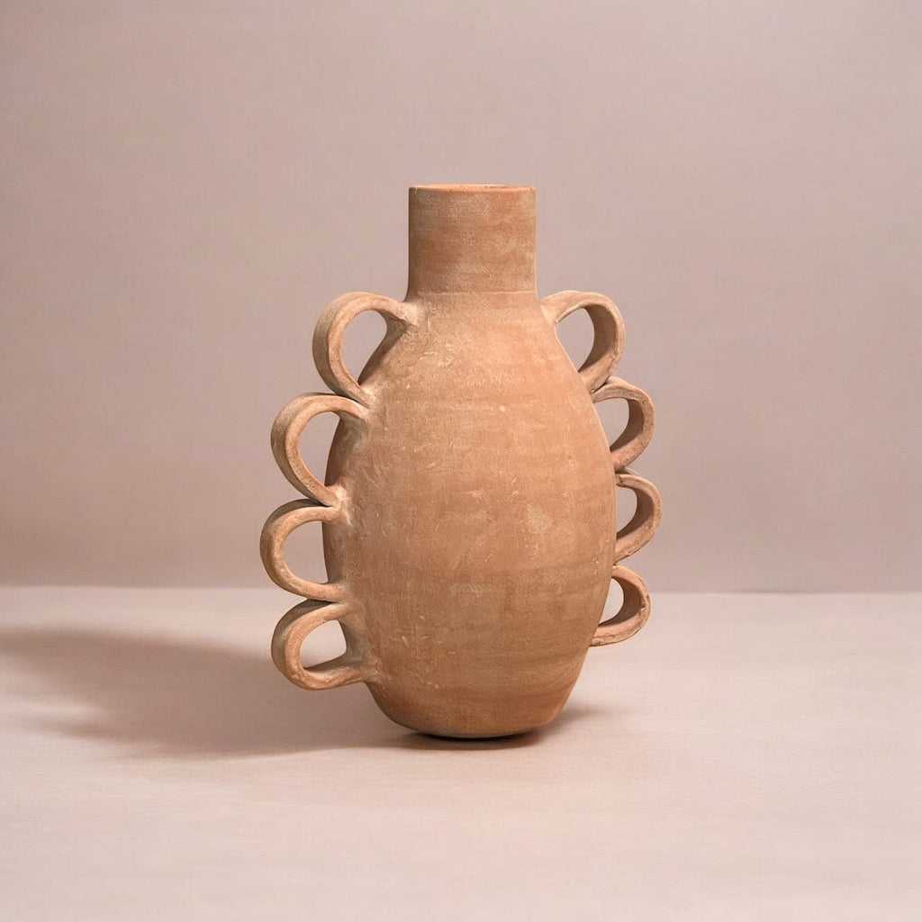 Erna Handcrafted Terracotta Decorative Vessel