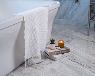 Organic Waffle Bath & Hand Towels | Soft Essentials Spa Collection