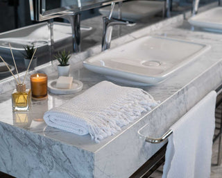Organic Waffle Bath & Hand Towels | Soft Essentials Spa Collection