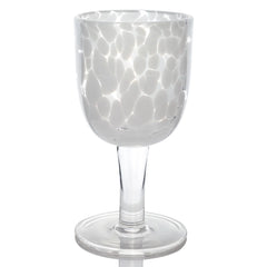 Torcello Spotted Rosa Wine Glass – Mouth-Blown Decorative Italian Style Glassware