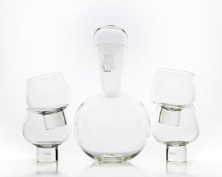 HAAND Livia Carafe – Hand-Blown Glass Wine & Water Carafe