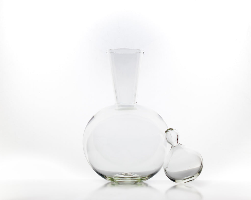 HAAND Livia Carafe – Hand-Blown Glass Wine & Water Carafe