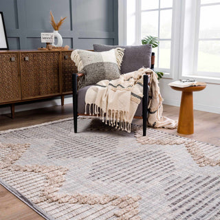 Maulawin High Low Rustic Rug – Textured Vintage Living Room Carpet