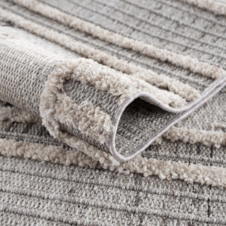 Amaga High Low Rustic Rug – Textured Modern Washable Area Carpet