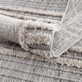 Amaga High Low Rustic Rug – Textured Modern Washable Area Carpet