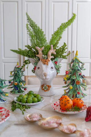 Ceramic Decorated Holiday Tree, Small/Medium/Large