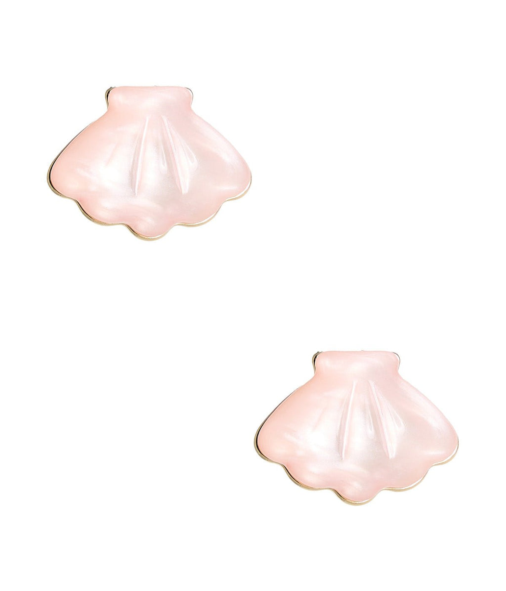 Acrylic Shell Stud Earrings