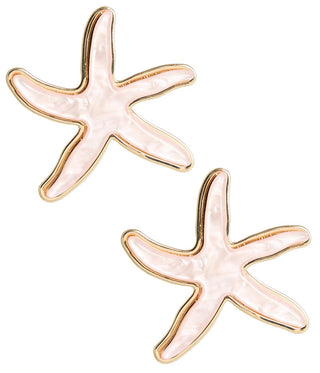 Acrylic Starfish Statement Earrings