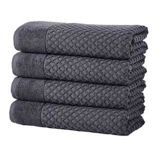 Grayson Cotton Diamond Waffle Weave Bath Towel Set