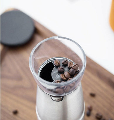 USB Rechargeable Burr Coffee Grinder – Portable Electric Coffee & Spice Grinder