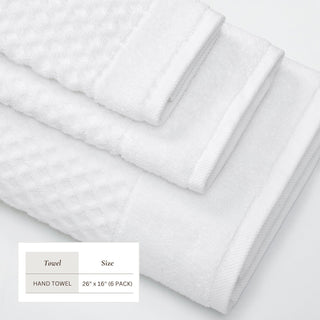 Grayson Cotton Diamond Waffle Weave Bath Towel Set