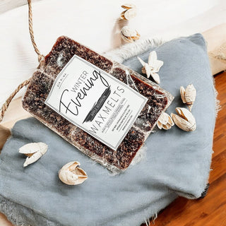 Natural XL Apple Bourbon Wax Melts – Winter Evening Collection (4 Cubes)