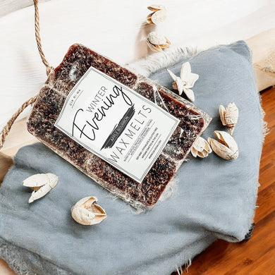 Natural XL Apple Bourbon Wax Melts – Winter Evening Collection (4 Cubes)