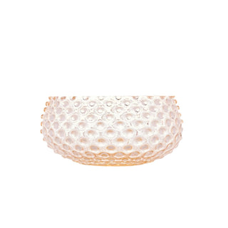 Hobnail Glass Bowl in Apricot Chiffon – Large