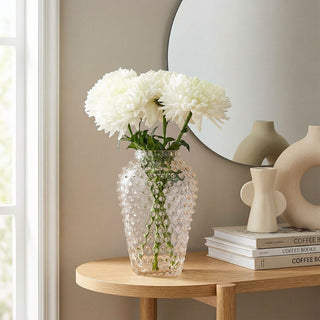 Hobnail Glass Vase in Apricot Chiffon – Barrel