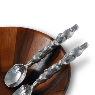 Bunny Metal Salad Serving Set for Spring Table