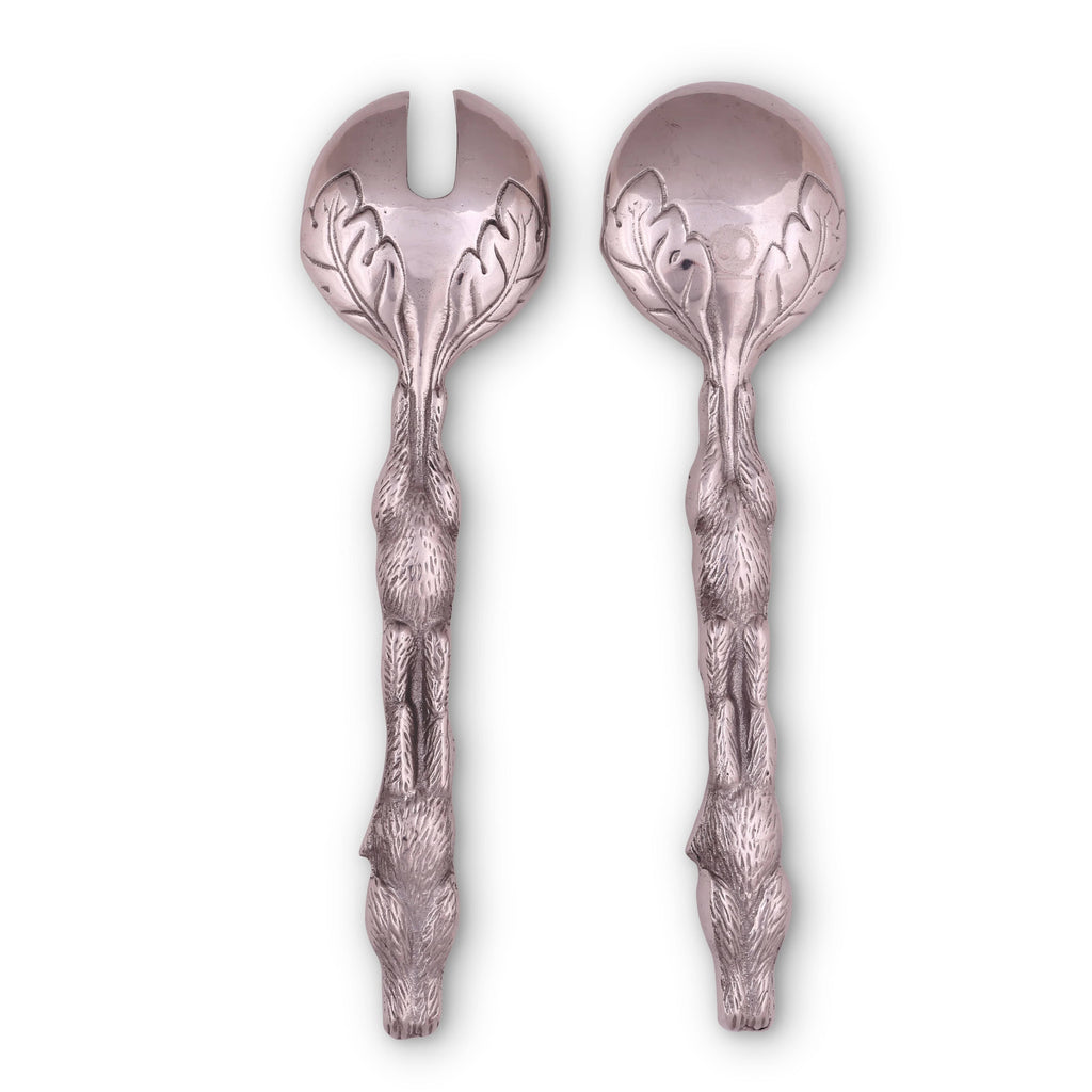 Bunny Metal Salad Serving Set for Spring Table