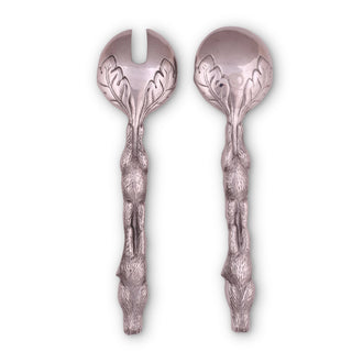 Bunny Metal Salad Serving Set for Spring Table