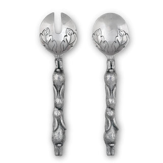Bunny Metal Salad Serving Set for Spring Table