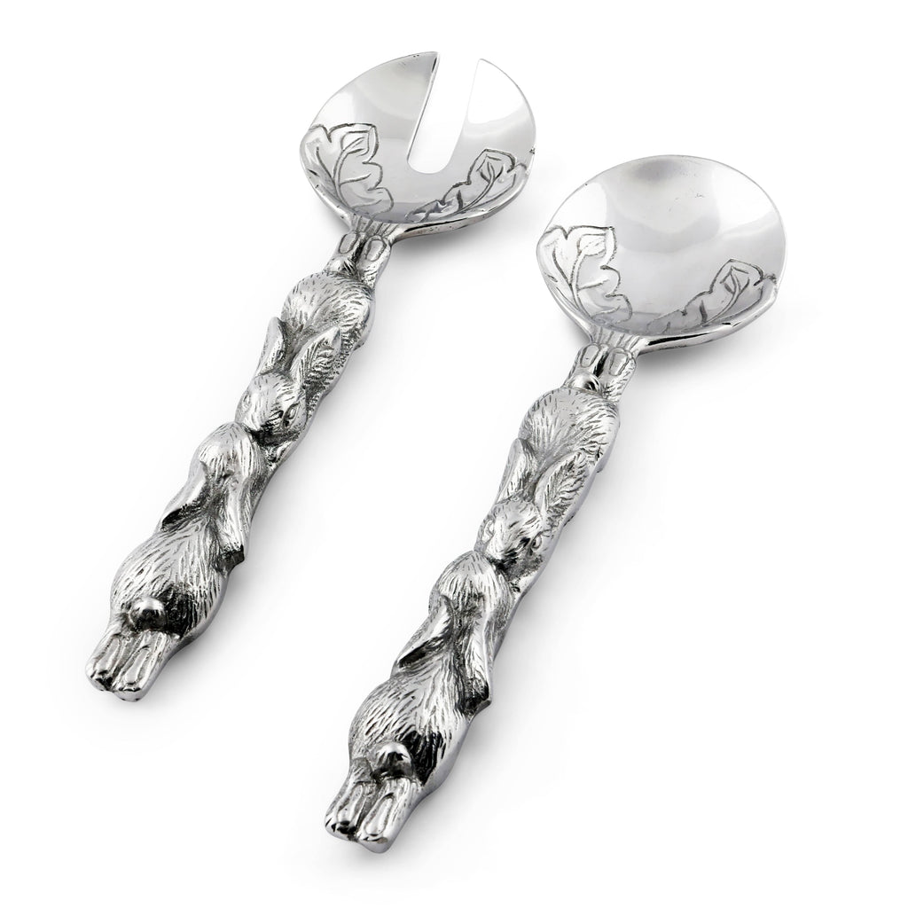 Bunny Metal Salad Serving Set for Spring Table