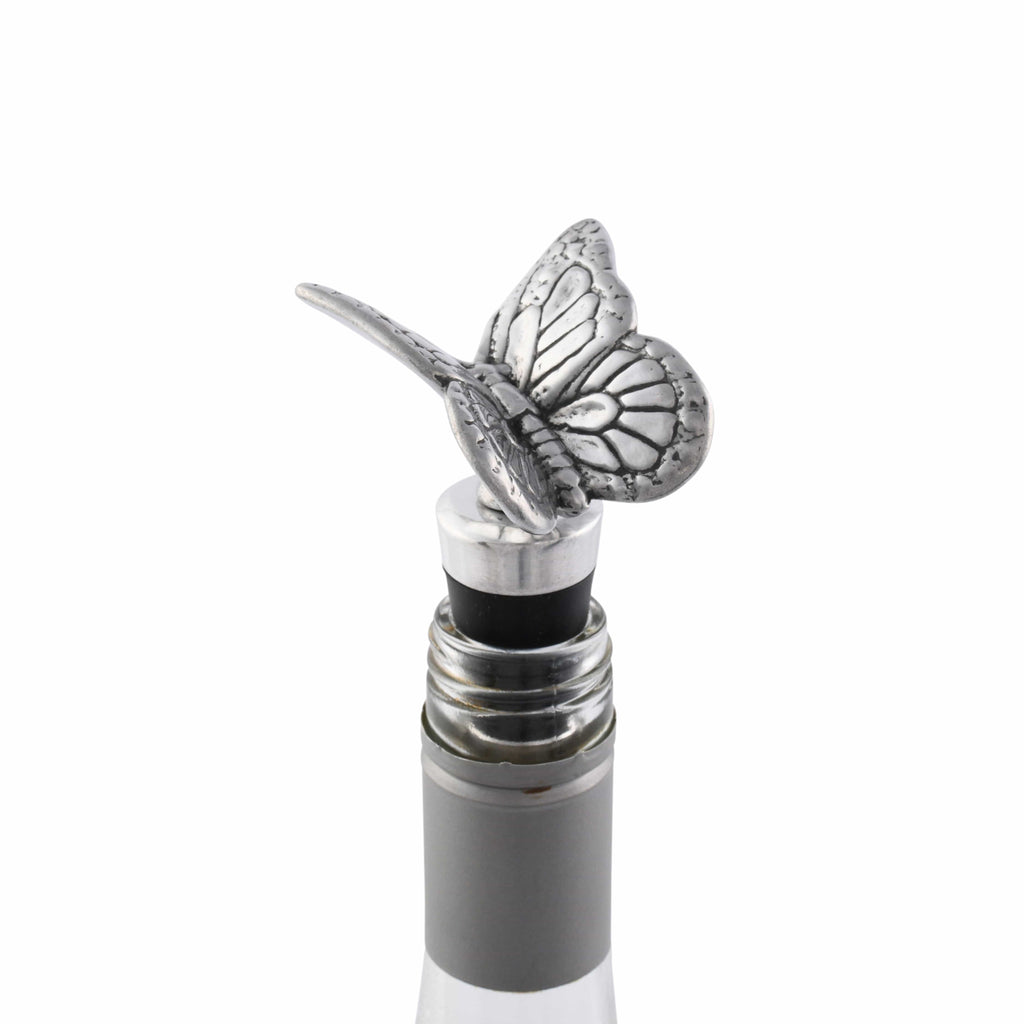 Butterfly Bottle Stopper in Sculptural Metal