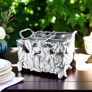 Butterfly Flatware Caddy in Sculptural Metal