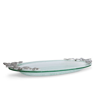 Butterfly Glass Platter Decorative Accent