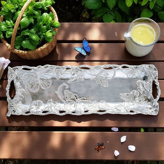 Butterfly Oblong Tray 18 x 6