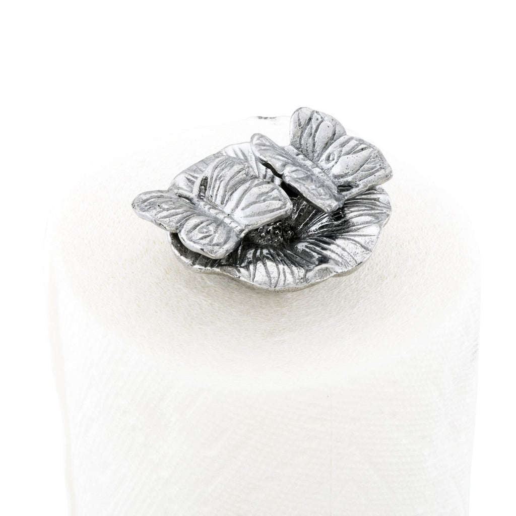 Butterfly Paper Towel Holder in Sculptural Metal