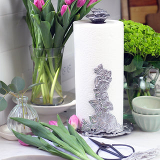 Butterfly Paper Towel Holder in Sculptural Metal