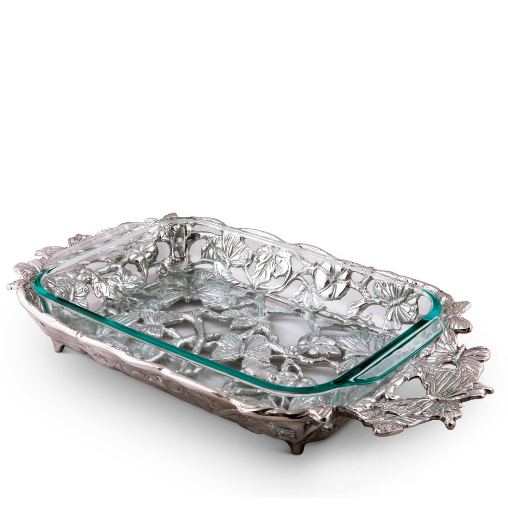 Butterfly Pyrex Holder 3 Quart