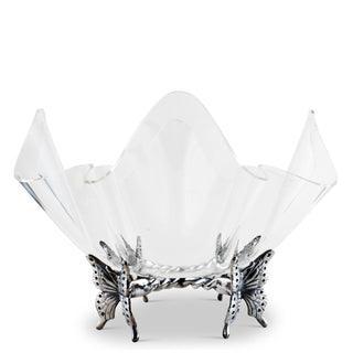 Butterfly Stand Acrylic Bowl 14 Inch