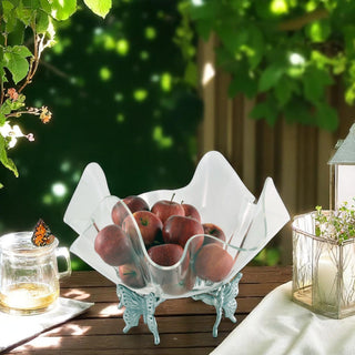 Butterfly Stand Acrylic Bowl 14 Inch