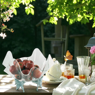 Butterfly Stand Acrylic Bowl 14 Inch