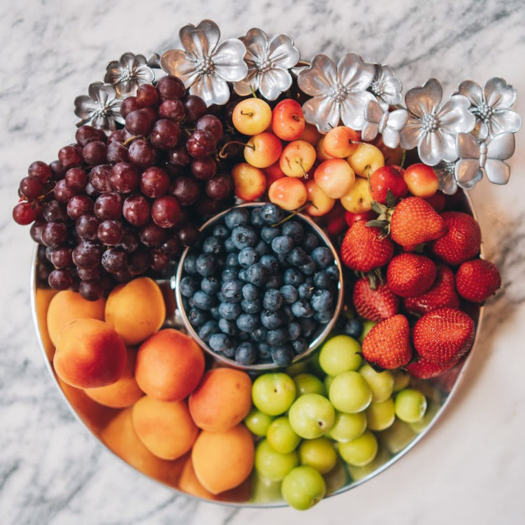 Butterfly and Dogwood Chip & Dip Serving Platter